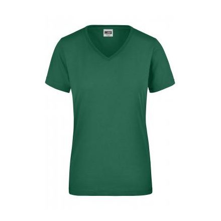 James&Nicholson női póló Workwear 160 sötétzöld