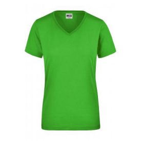 James&Nicholson női póló Workwear 160 lime