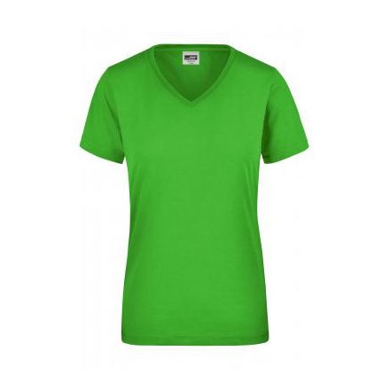James&Nicholson női póló Workwear 160 lime
