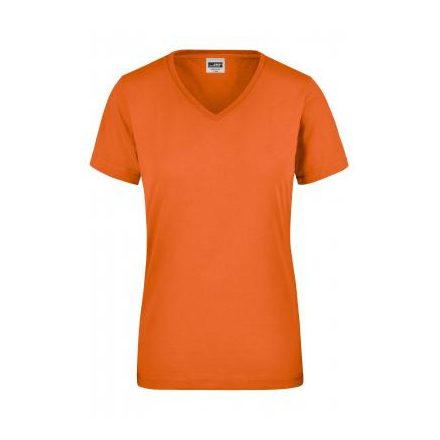 James&Nicholson női póló Workwear 160 narancssárga