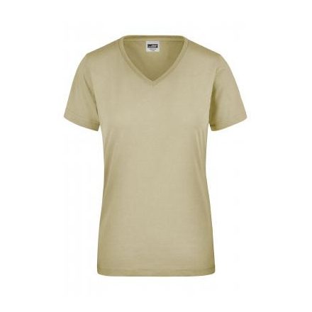 James&Nicholson női póló Workwear 160 homok