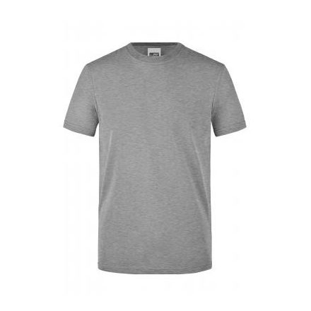 James&Nicholson póló Workwear 160 melírozott szürke