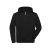 James&Nicholson pulóver BIO Workwear-Half Zip Hoody 290 fekete