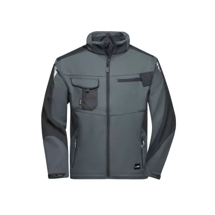 James&Nicholson softshell dzseki Strong 320 carbon-fekete