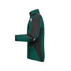 James&Nicholson softshell dzseki Strong 320 sötétzöld-fekete