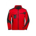 James&Nicholson softshell dzseki Strong 320 piros-fekete