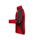 James&Nicholson softshell dzseki Strong 320 piros-fekete