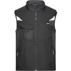 James&Nicholson softshell mellény Strong 320 fekete-fekete