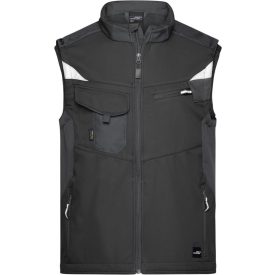 James&Nicholson softshell mellény Strong 320 fekete-fekete