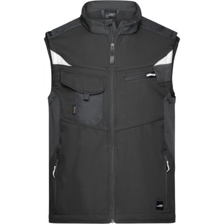 James&Nicholson softshell mellény Strong 320 fekete-fekete