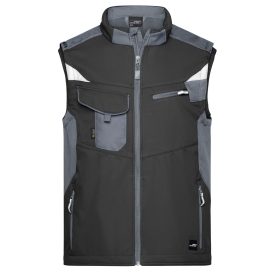 James&Nicholson softshell mellény Strong 320 fekete-carbon