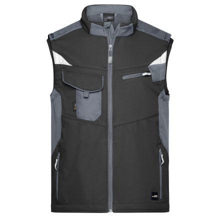 James&Nicholson softshell mellény Strong 320 fekete-carbon