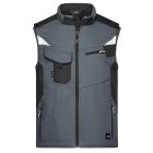 James&Nicholson softshell mellény Strong 320 carbon-fekete