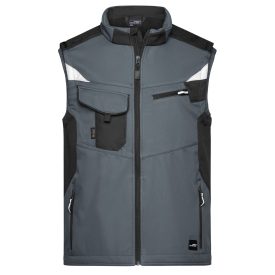James&Nicholson softshell mellény Strong 320 carbon-fekete