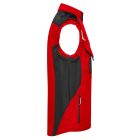 James&Nicholson softshell mellény Strong 320 piros-fekete