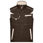 James&Nicholson mellény Workwear 250 barna-homok