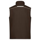 James&Nicholson mellény Workwear 250 barna-homok