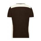 James&Nicholson póló Color Workwear 160 barna-homok-fehér