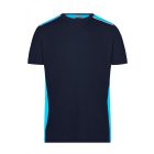 James&Nicholson póló Color Workwear 160 tengerkék-türkiz-fehér