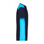 James&Nicholson póló Color Workwear 160 tengerkék-türkiz-fehér