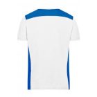 James&Nicholson póló Color Workwear 160 fehér-királykék