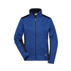 James&Nicholson női polár pulóver Strong Knitted 280 melírozott királykék-tengerkék