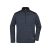 James&Nicholson polár pulóver Strong Knitted Half-Zip 280 melírozott carbon-fekete