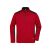 James&Nicholson polár pulóver Strong Knitted Half-Zip 280 melírozott piros-fekete