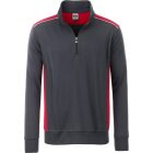 James & Nicholson Workwear Half Zip Sweat