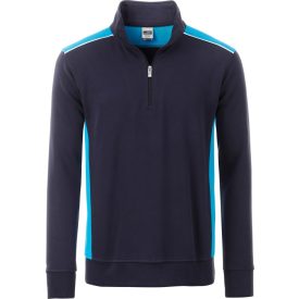 James & Nicholson Workwear Half Zip Sweat