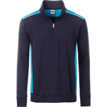 James & Nicholson Workwear Half Zip Sweat