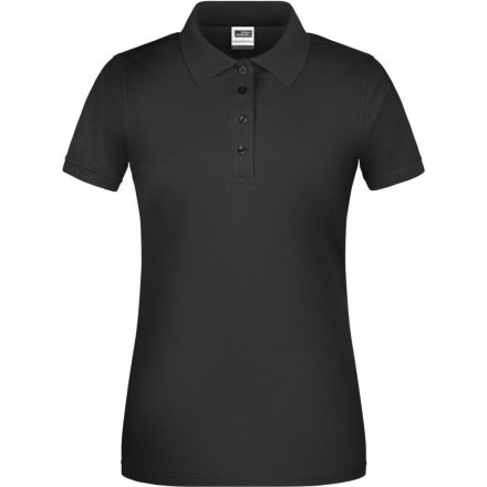 James&Nicholson galléros női póló Workwear 200 fekete