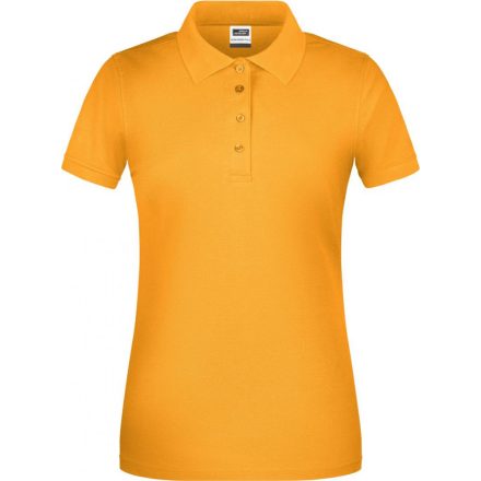 James&Nicholson galléros női póló Workwear 200 sárga
