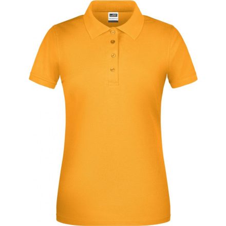 James&Nicholson galléros női póló Workwear 200 sárga