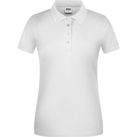 James&Nicholson galléros női póló Workwear 200 fehér
