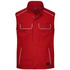 James&Nicholson softshell mellény Solid Light 250 piros