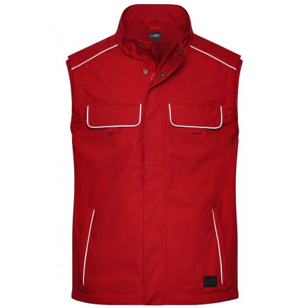 James&Nicholson softshell mellény Solid Light 250 piros