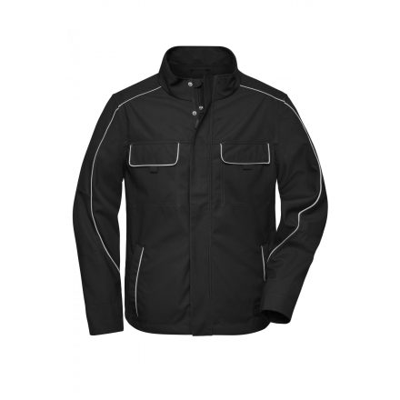 James&Nicholson softshell dzseki Solid Light 250 fekete