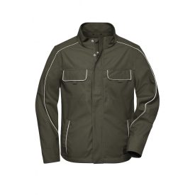 James&Nicholson softshell dzseki Solid Light 250 olíva