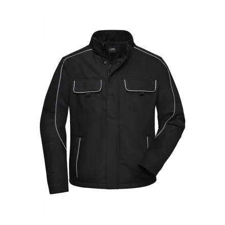 James&Nicholson softshell dzseki Solid 320 fekete
