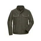 James&Nicholson softshell dzseki Solid 320 olíva