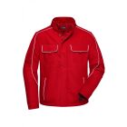 James&Nicholson softshell dzseki Solid 320 piros