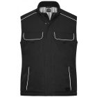 James&Nicholson softshell mellény Solid Winter fekete