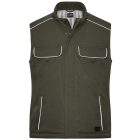 James&Nicholson softshell mellény Solid Winter olíva