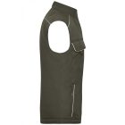 James&Nicholson softshell mellény Solid Winter olíva