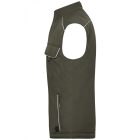 James&Nicholson softshell mellény Solid Winter olíva