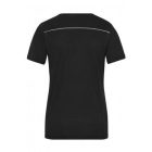 James&Nicholson női póló Solid Workwear 160 fekete-fehér