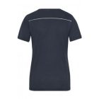 James&Nicholson női póló Solid Workwear 160 tengerkék-fehér