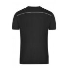 James&Nicholson póló Solid Workwear 160 fekete-fehér