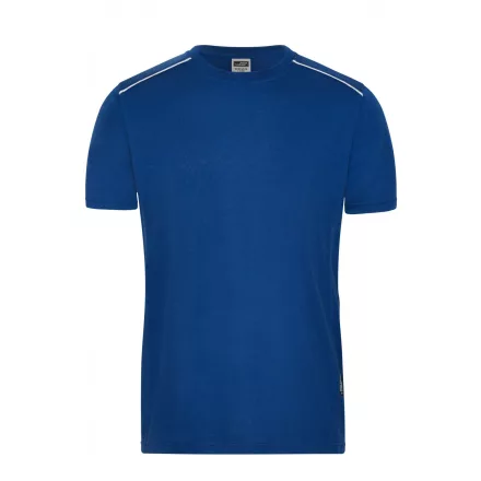 James&Nicholson póló Solid Workwear 160 sötét királykék-fehér